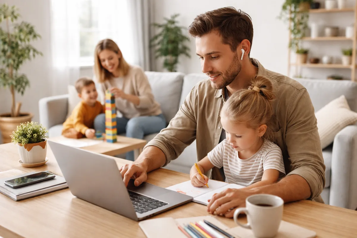 Peut-on concilier télétravail et vie de famille efficacement