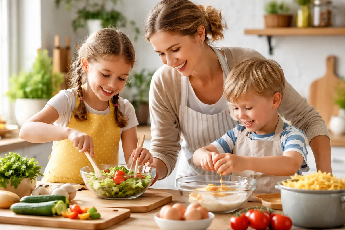 Quand initier mes enfants à la cuisine et quelles recettes choisir
